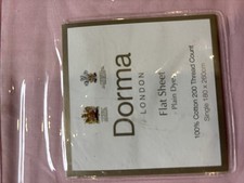 Dorma Single Flat Sheet 180x260 Cms Pink