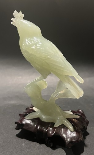 Fine chinese carved green - carved,