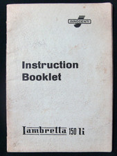 LAMBRETTA 150 li 1959 INSTRUCTION BOOKLET VINTAGE ORIGINAL INNOCENTI ITALY