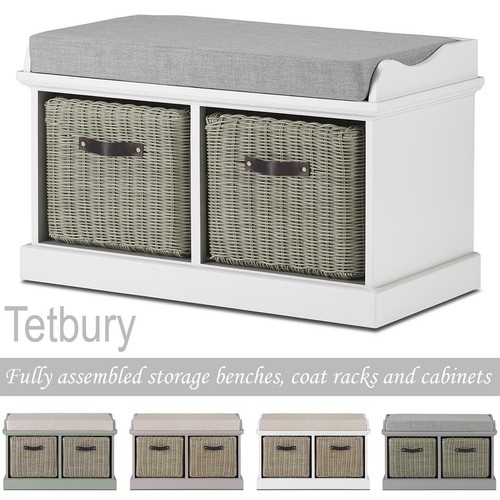 Storage bench with baskets - storage,