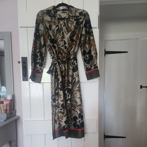 Zara green pattern dress - dress,