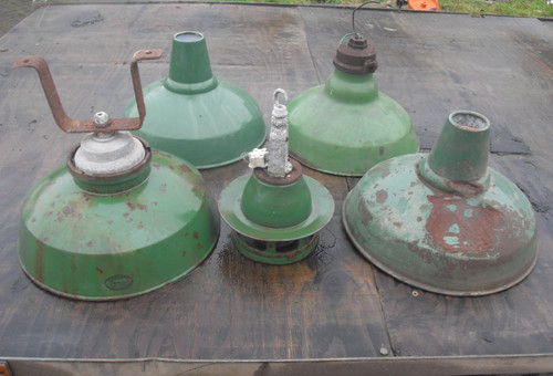 Vintage green enamel - green,