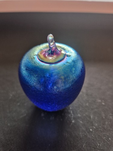 Heron glass small azure - glass.,