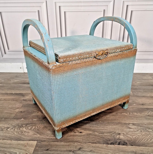 Vintage ottoman lloyd loom - lloyd,