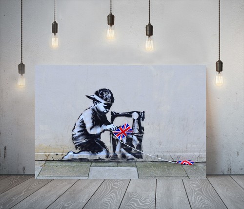 Banksy child labour framed - child,