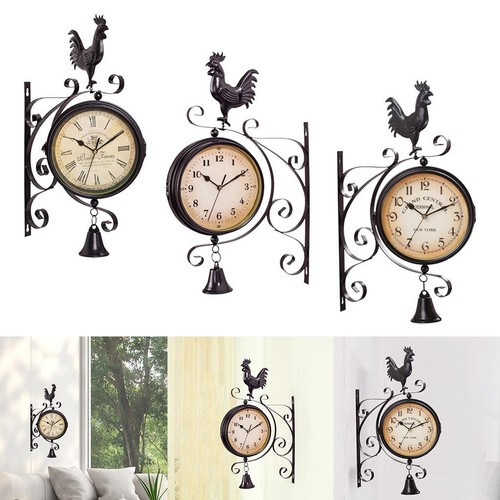 Two faced wall clock for - two-faced,