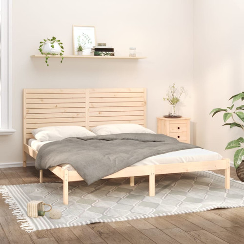 Bed frame solid pine - bed,