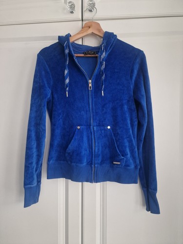 Vintage lipsy blue velour zip - blue,