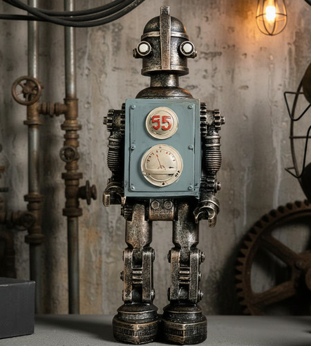 Retro vintage sci robot - retro,