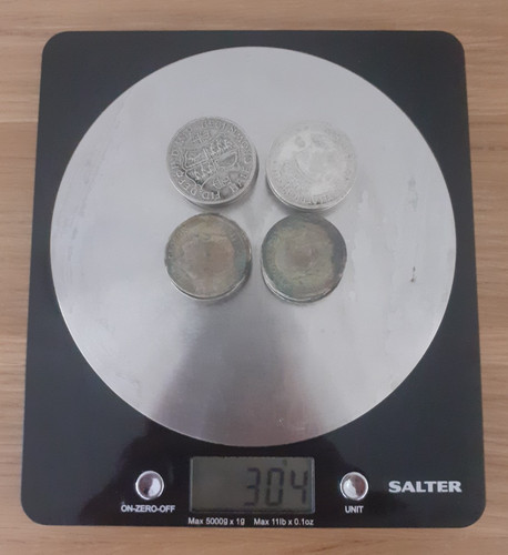 Scrap silver 304g - silver,
