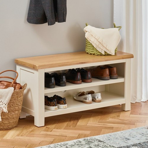 Shoe storage bench - bench, cotswold