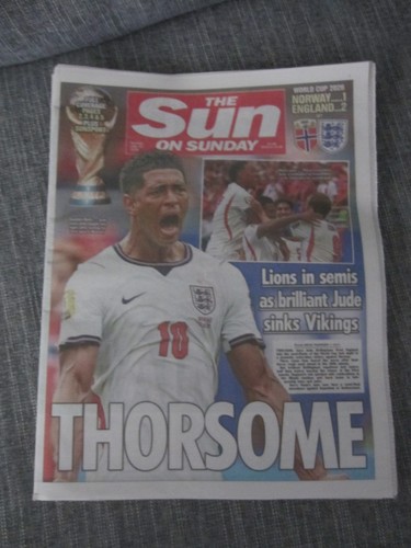 The sun sunday 12th july - sunday,