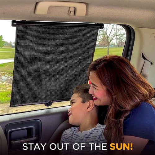 Pvc retractable car window - retractable, sun
