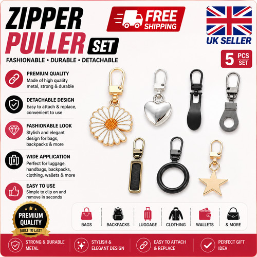 5pcs zipper pull - zipper,