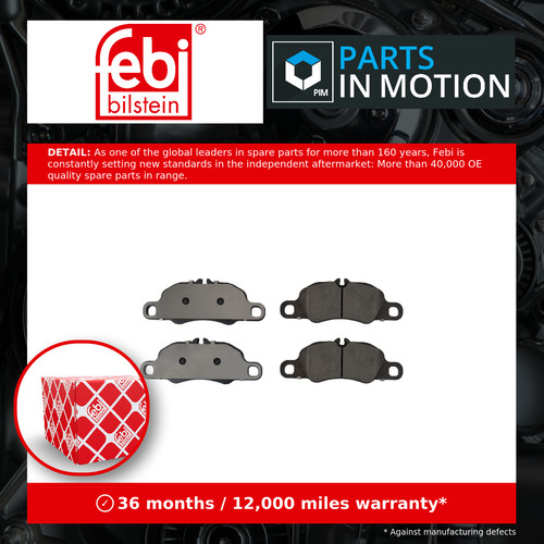 Brake pads set - fits, porsche