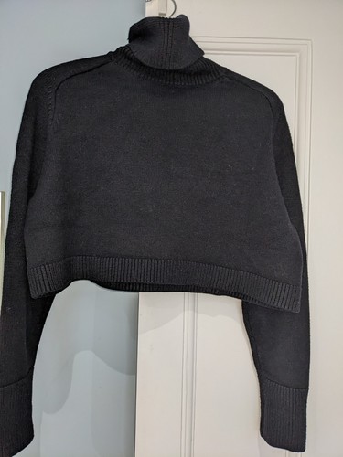 Roll neck crop jumper - neck,