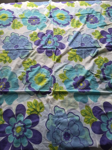 Vintage c1960 fabric purple - fabric,