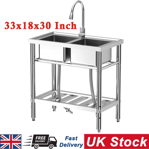 Freestanding dual bowl sink - dual,