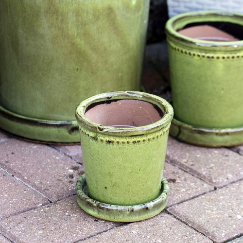 Green glaze ceramic - green,