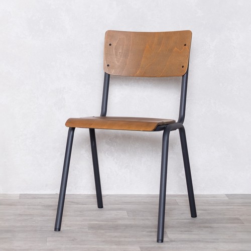 Black stacking cafe - stacking, chair