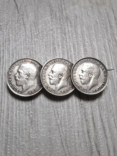 Antique silver brooch george - brooch,