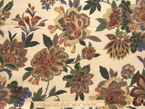 Fabric large floral design - fabric,