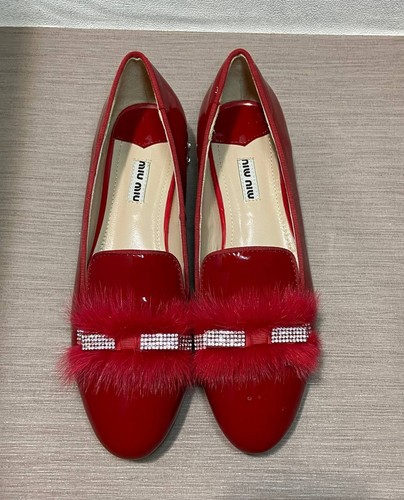 Miu red patent leather - miu,