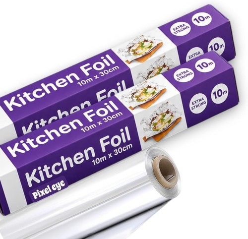 Aluminium kitchen foil 2xroll - aluminium,