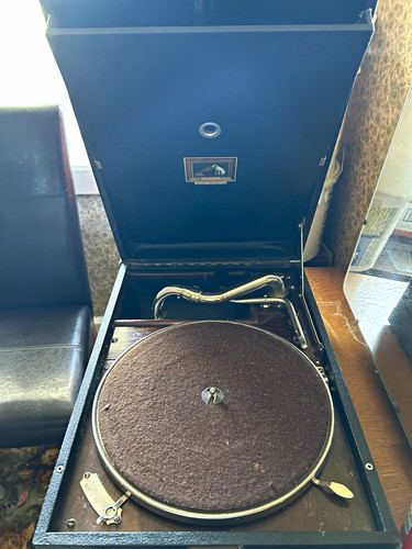 Hmv portable gramophone - portable,