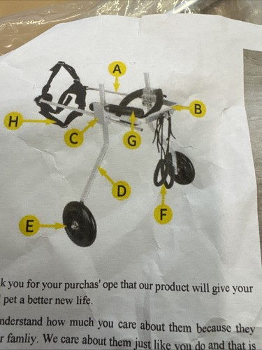 Dog wheelchair for sizes see - for,
