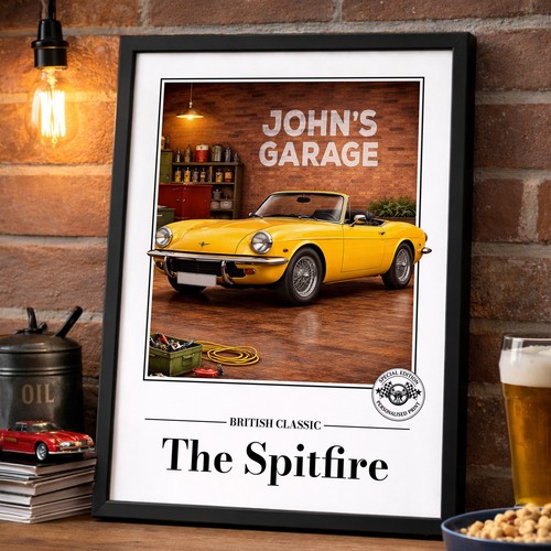 Personalised triumph spitfire - personalised,