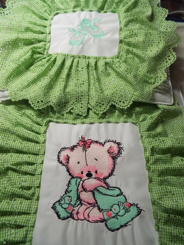 Pram dolls embroidered - pram,