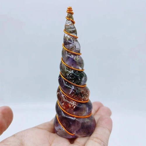 Amethyst crystal orgone - amethyst,
