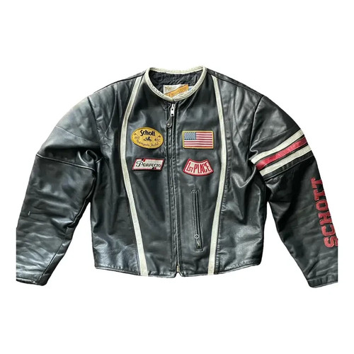 Vintage schott nyc men leather - schott,