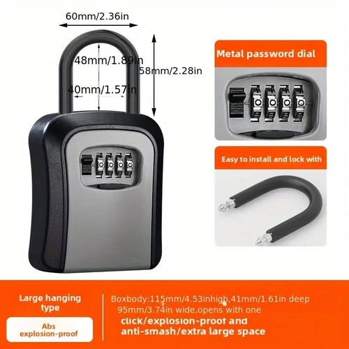 Key safe wall mounted - wall,