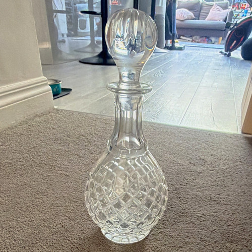 Unmarked clear cut glass - unmarked,