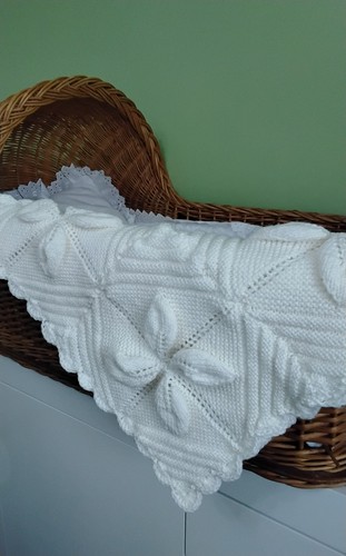 Hand knitted ivory - knitted, baby