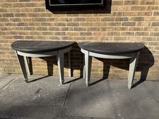Pair demi lune victorian - of,