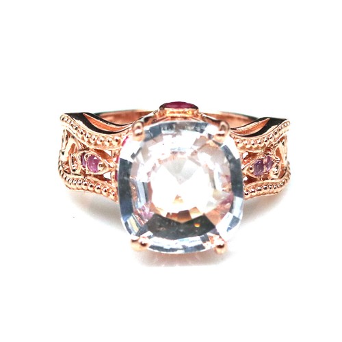 Pink morganite ruby sapphire - ruby,