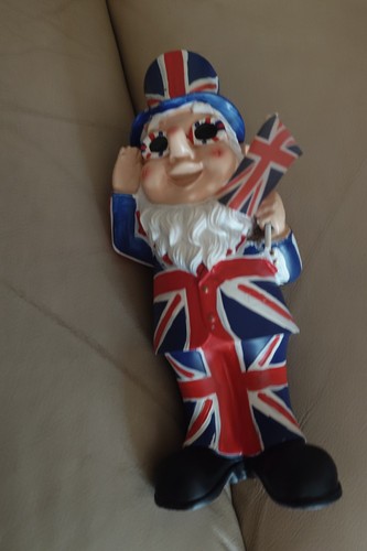 British garden gnome new - british,