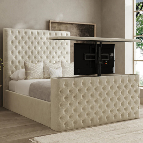 New chesterfield bed frame - new, tv