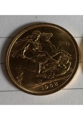 1968 full gold - sovereign, queen