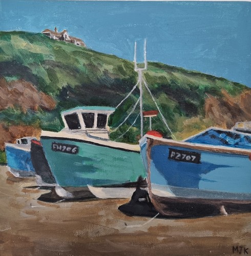 Original seascape acrylic - original, acrylic.