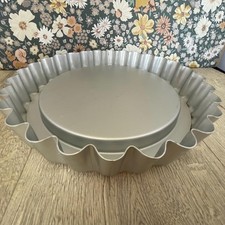 Vintage flan tart tin - or,