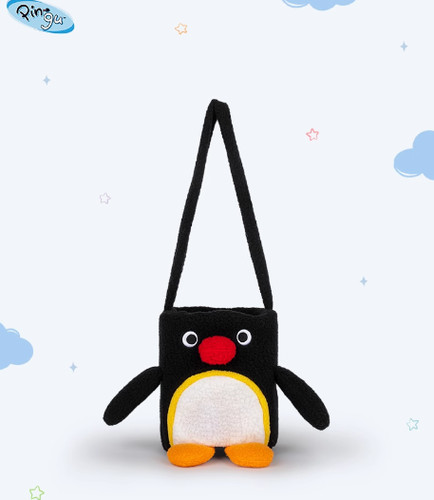 Pingu shoulder bag cute plush - pingu,