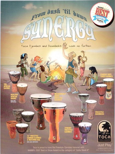 2007 toca percussion print - percussion,