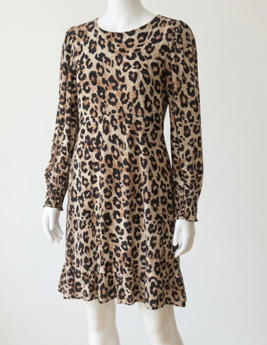 Leopard print dress size 8 - print,