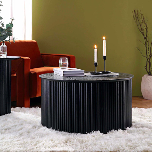 Daals black round - wood, coffee