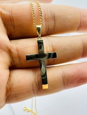 9ct yellow gold - yellow, cross