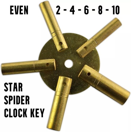 Clock winding key brass - winding, even